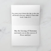 kerstzegeningen feestdagen kaart (Binnen)