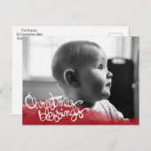 kerstzegeningen feestdagenkaart (Voorkant / Achterkant)