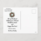 kerstzegeningen feestdagenkaart (Achterkant)