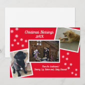 kerstzegeningen feestdagenkaart (Voorkant / Achterkant)