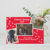 kerstzegeningen feestdagenkaart (Staand voorkant)