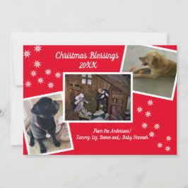 kerstzegeningen feestdagenkaart