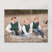 kerstzegeningen feestdagenkaart (Voorkant)