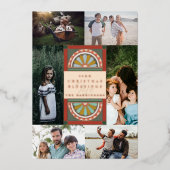 kerstzegeningen folie feestdagenkaart (Voorkant)