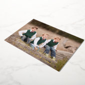 kerstzegeningen folie feestdagenkaart (Gedraaid)