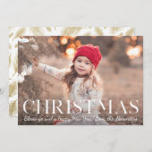 Kerstzegeningen Foto Kerstvakantie Kaart (Voorkant / Achterkant)