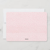 kerstzegeningen Foto roze, eenvoudige moderne Kind Feestdagenkaart (Achterkant)