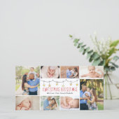 kerstzegeningen | Fotocollage | Feestdagenkaart (Staand voorkant)