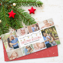 Kerstzegeningen | Fotocollage | Feestdagenkaart