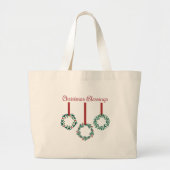 kerstzegeningen grote tote bag (Voorkant)