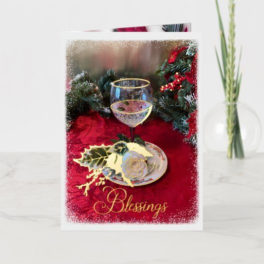 Kerstzegeningen Kaart (Voorkant)