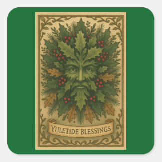 Kerstzegeningen Kerst Vierkante Stickers