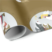 kerstzegeningen - kerstangel cadeaupapier (Rol Hoek)