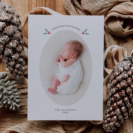 Kerstzegeningen Mistletoe Geboorteaankondiging Aankondiging