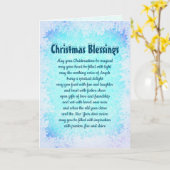 Kerstzegeningen Mooie woorden Kaart (Gele Bloem)