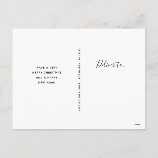 Kerstzegeningen | Multi Photo Grid Feestdagenkaart (Achterkant)