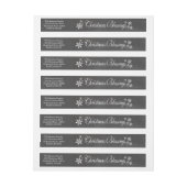 kerstzegeningen omwikkelbaar adreslabel (Vel)