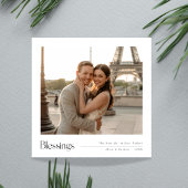 Kerstzegeningen Pas getrouwd Elegant Destination Feestdagenkaart