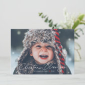 Kerstzegeningen Religieuze Kerstkaarten met Foto (Staand voorkant)