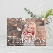 Kerstzegeningen Rood Buffalo Plaid Foto Feestdagenkaart (Staand voorkant)