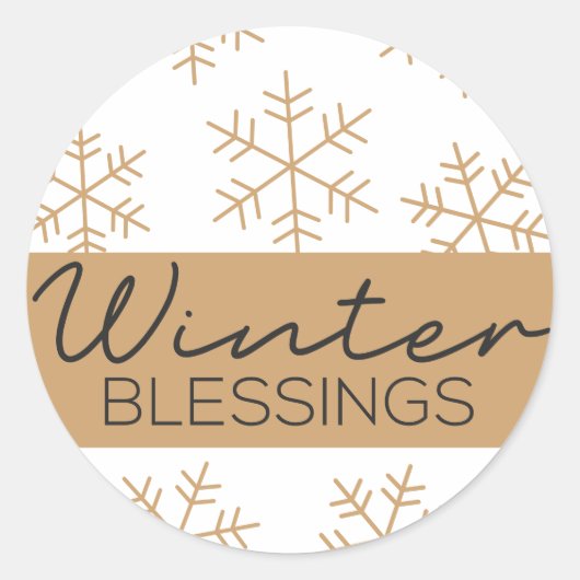 Kerstzegeningen Sneeuwvlok Decoratieve Sticker (Voorkant)