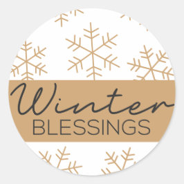 Kerstzegeningen Sneeuwvlok Decoratieve Sticker