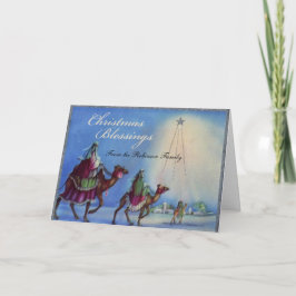 Kerstzegeningen ster Gepersonaliseerde Kaarten