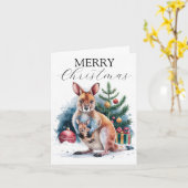 Kerstzegeningen vanuit het hart van Australië Kaart (Gele Bloem)