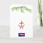 Kerstzegeningen voor een priester. feestdagen kaart (Achterkant)