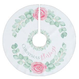 kerstzegeningen Waterverf Eucalyptus Floral Kerstboom Rok