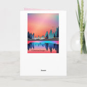 Kerstzeggende cijfers 6:24 De Heer zegde u Feestdagen Kaart (Achterkant)