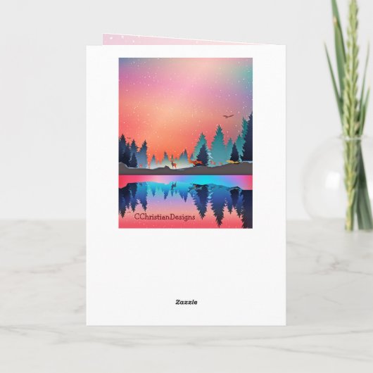 Kerstzeggende cijfers 6:24 De Heer zegde u Feestdagen Kaart (Achterkant)