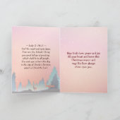 Kerstzeggende cijfers 6:24 De Heer zegde u Feestdagen Kaart (Binnen)