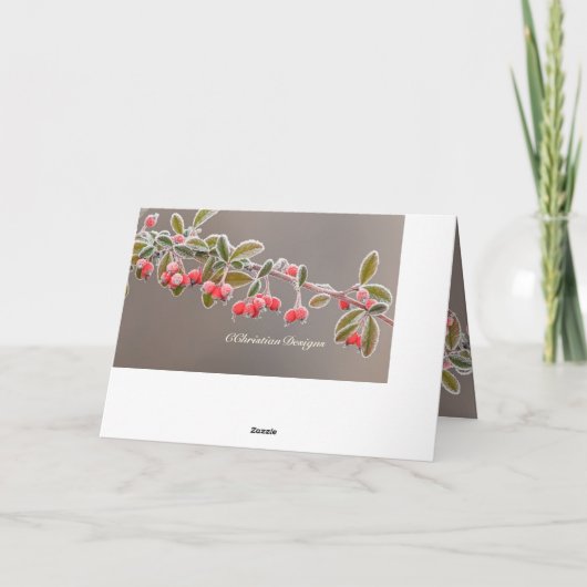 Kerstzeggende cijfers 6:24 De Heer zegde u Feestdagen Kaart (Achterkant)