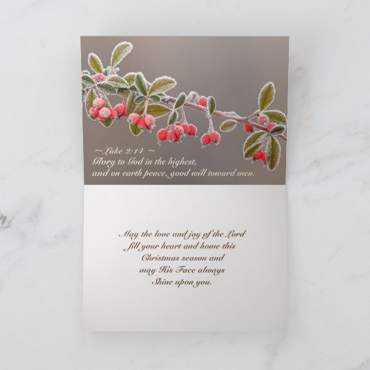 Kerstzeggende cijfers 6:24 De Heer zegde u Feestdagen Kaart (Binnen)