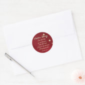 Kerstzeggende Heer Bless You Numbers 6:24-26 Ronde Sticker (Envelop)
