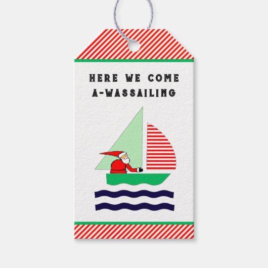 Kerstzeilen Cadeaulabel (Voorkant)