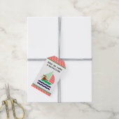 Kerstzeilen Cadeaulabel (Met Touw)