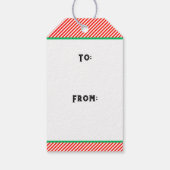 Kerstzeilen Cadeaulabel (Achterkant)