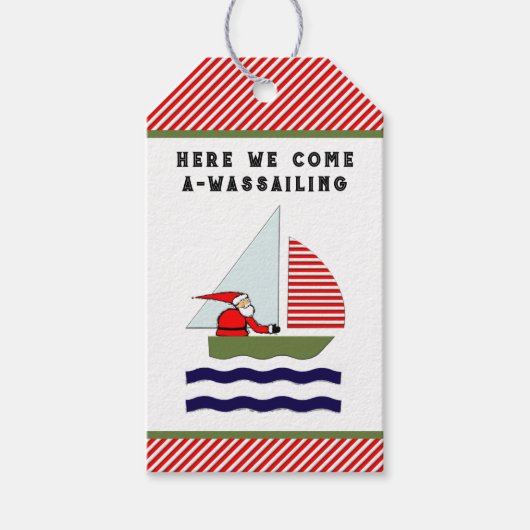 Kerstzeilen Cadeaulabel (Voorkant)