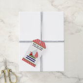 Kerstzeilen Cadeaulabel (Met Touw)