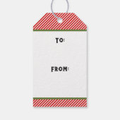 Kerstzeilen Cadeaulabel (Achterkant)