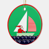 Kerstzeilen Keramisch Ornament (Links)