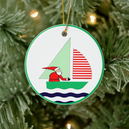 Kerstzeilen Keramisch Ornament (Boom)
