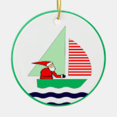 Kerstzeilen Keramisch Ornament (Voorkant)
