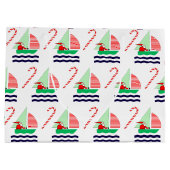 Kerstzeilen Nautisch Groot Cadeauzakje (Achterkant)
