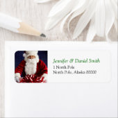 Kerstzelfgeadresseerde ticker etiket (Insitu)