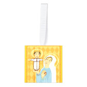 Kerstziekte Jezus en Mary en engelen Decoratie (Voorkant)