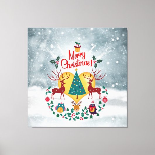 kerstziel canvas afdruk (Voorkant)