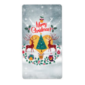 kerstziel etiket (Voorkant)
